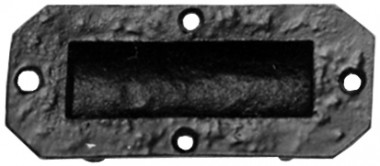 Black antique flush pull