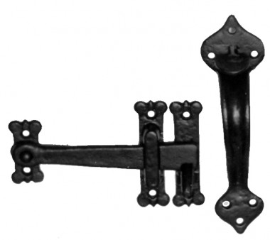 Black antique thumb latch