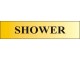 Brushed gold written signs - 220 x 60mm - Click to Zoom