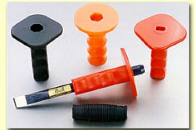 Fluted plugging chisel with safety handle